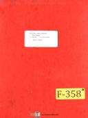 Fellows-Fellows No. 4 Fine Pitch Red Liner Machine Parts Lists Manual Year (1957)-#4-No. 4-Red Liner-01